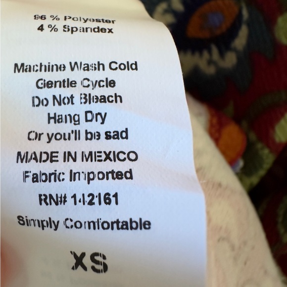 LuLaRoe Paisley Dress Simply Comfortable Tunic Colorful Preowned women’s small - Picture 8 of 8